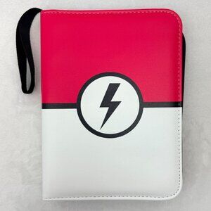 4 Pocket Waterproof Trading Card Binder Lighting Bolt for 440 Pokémon Cards Etc